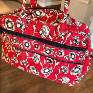 Vera Bradley Red Floral Travel Bag